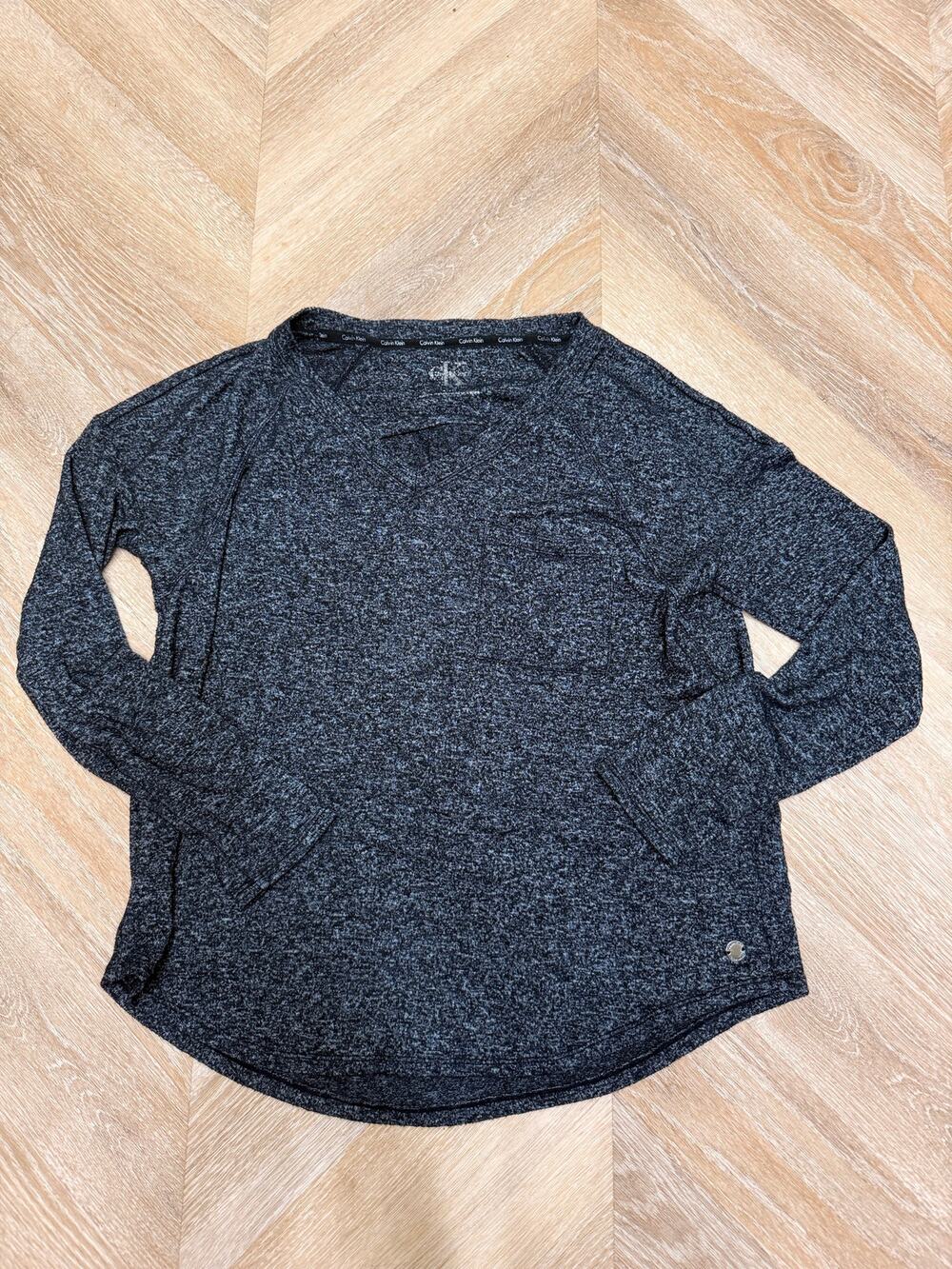 Calvin Klein Black Athletic Long Sleeve Top